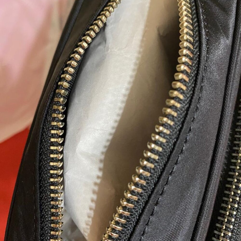 Tory Burch Mini Recycled Nylon Camera Crossbody Bag In Black - Picture 7 of 7